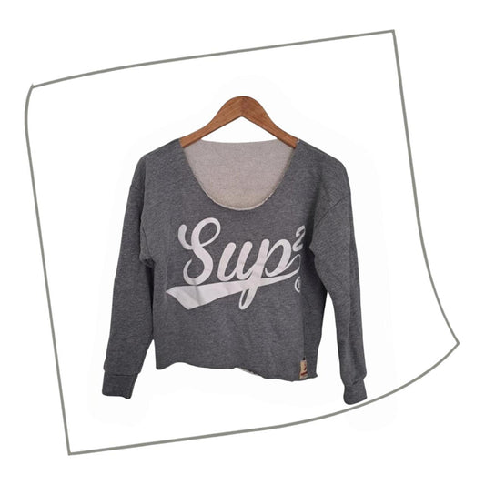 Crop Top | Women Small to Medium Long Sleeve Top