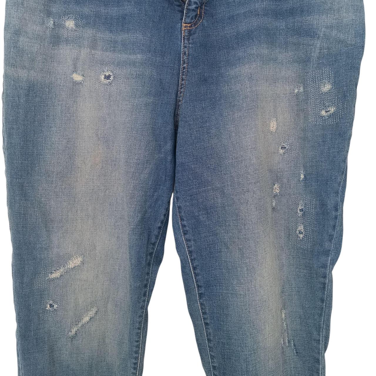 Jeans | Women Distressed Cropped Length Plus Size