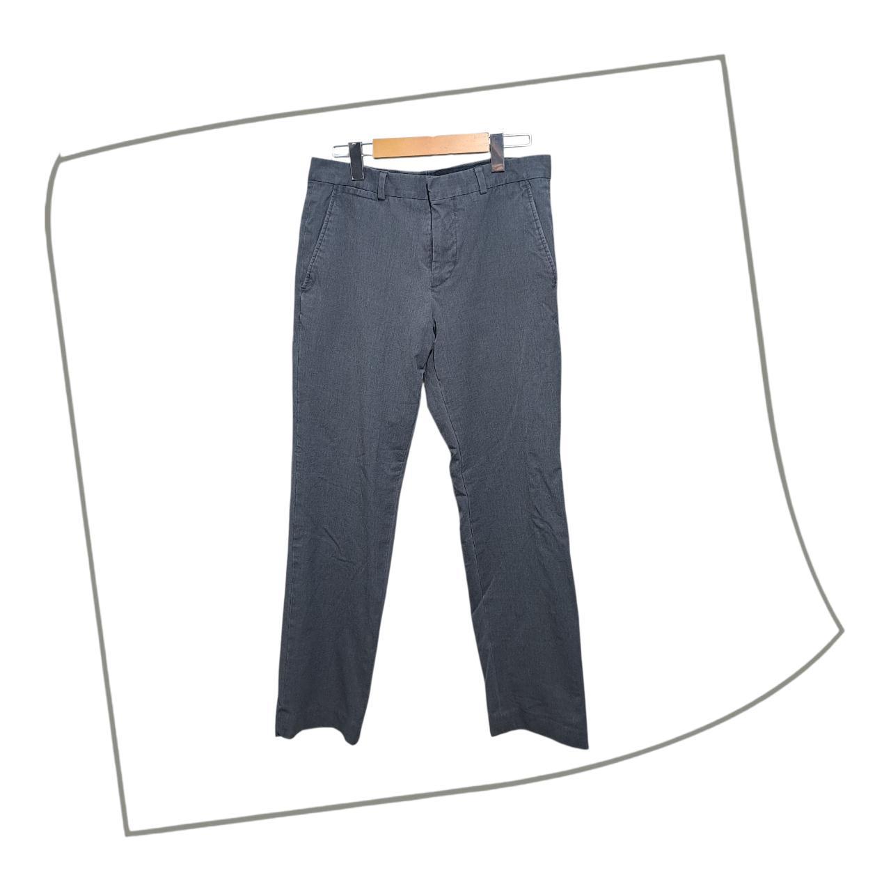 Trousers | Men's Grey Super Slim Slacks, Waist 30 in, Short Inseam