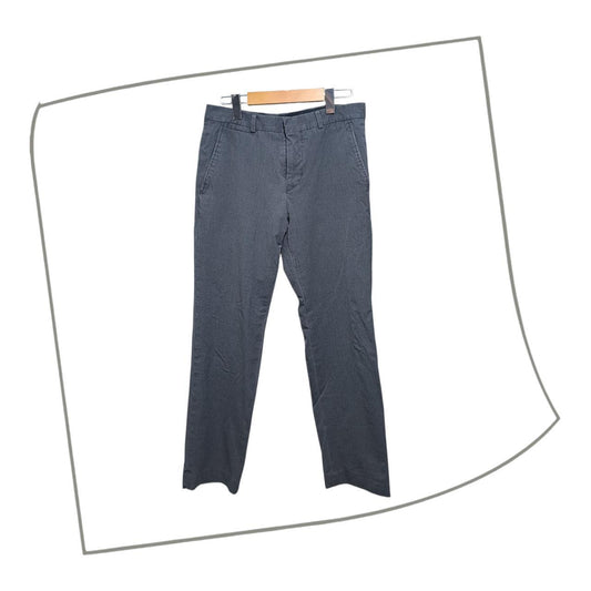 Trousers | Men's Grey Super Slim Slacks, Waist 30 in, Short Inseam