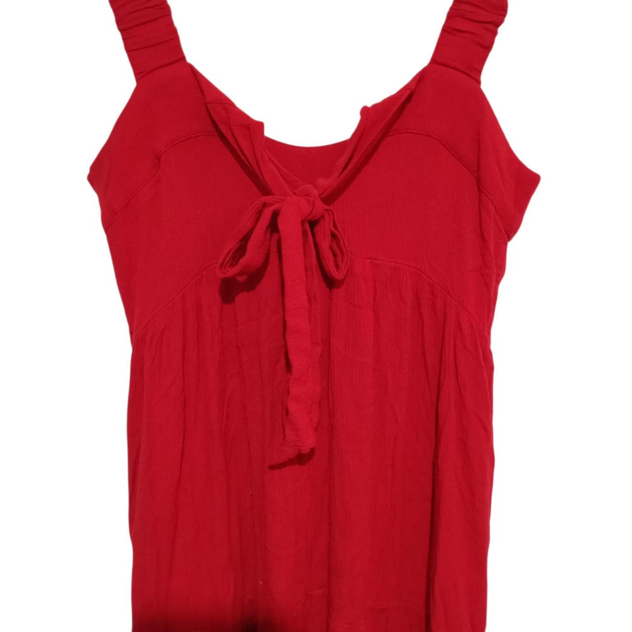 Dress | Women UK8 Red A-Line Maxi