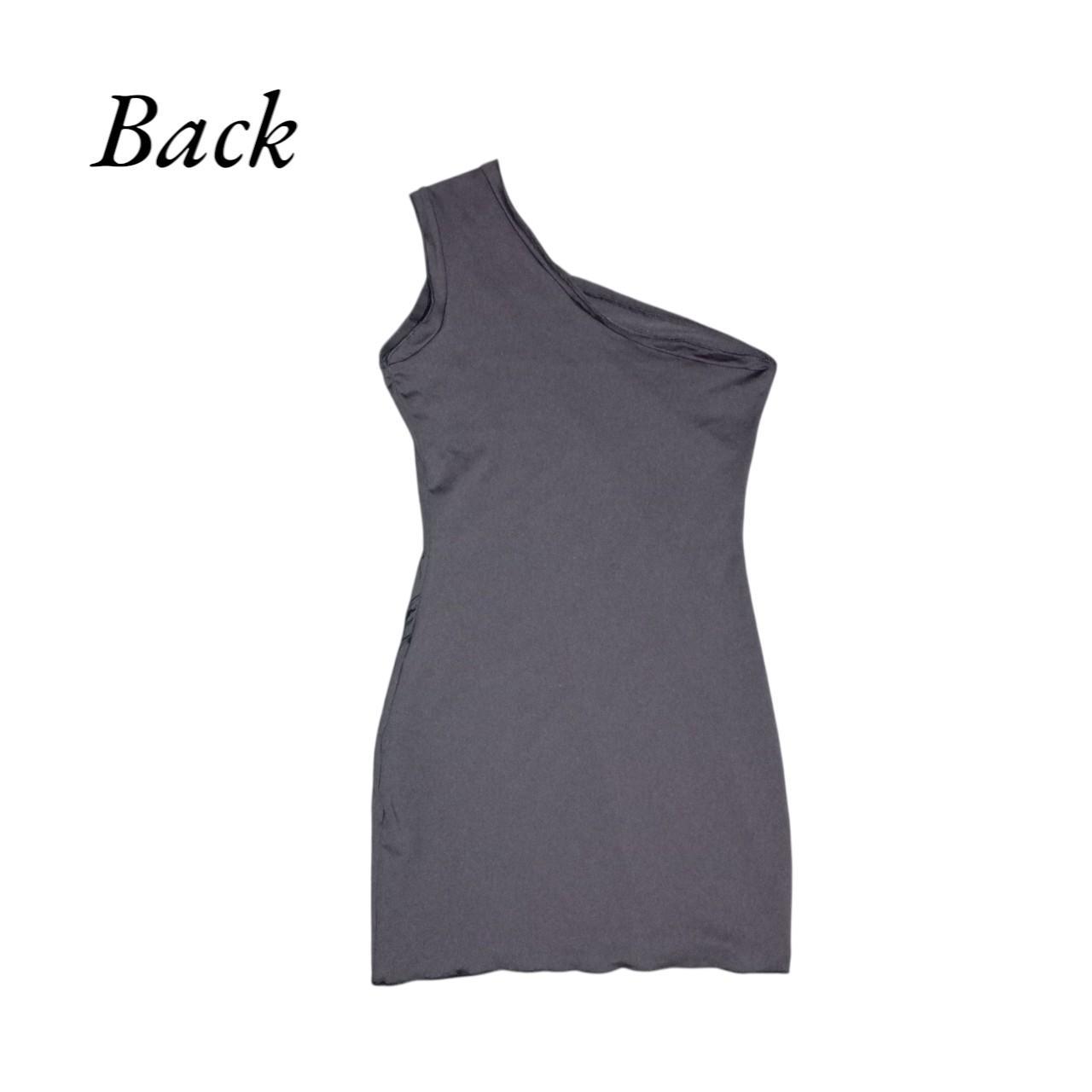 Crop Top | Women Medium Black One Shoulder Stretch Top