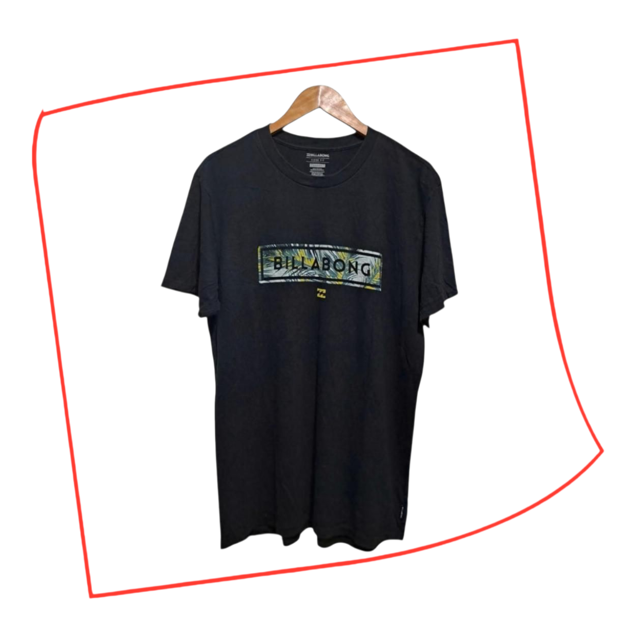 T-shirt | Unisex Black Billabong Surfer Shirt Men Large Women XL