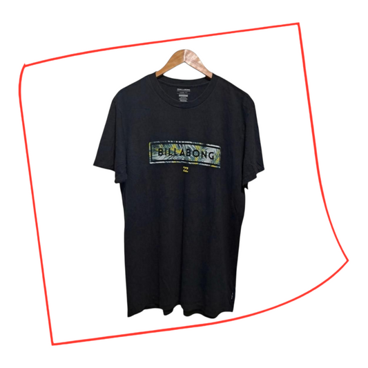 T-shirt | Unisex Black Billabong Surfer Shirt Men Large Women XL