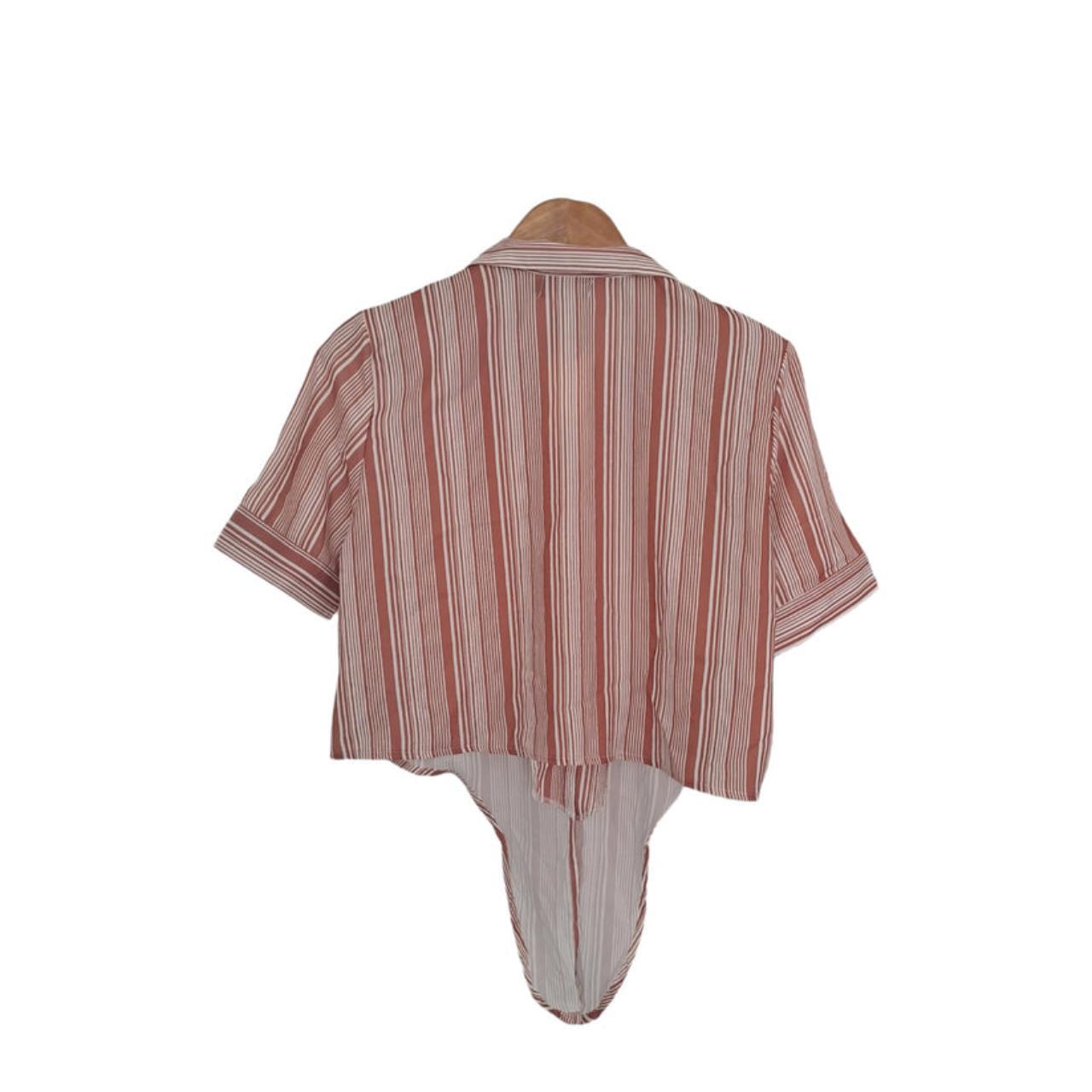 Crop Top | Women Medium UK12 Bolero Style Striped Top