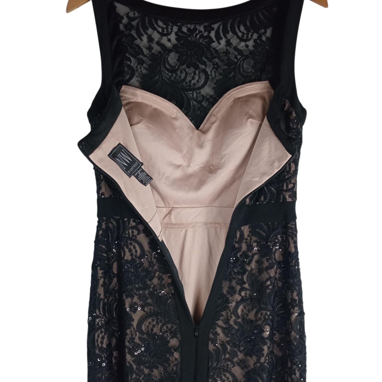 Dress | Women NW Nightway Black Nude Stretch Laced Sequined Gown