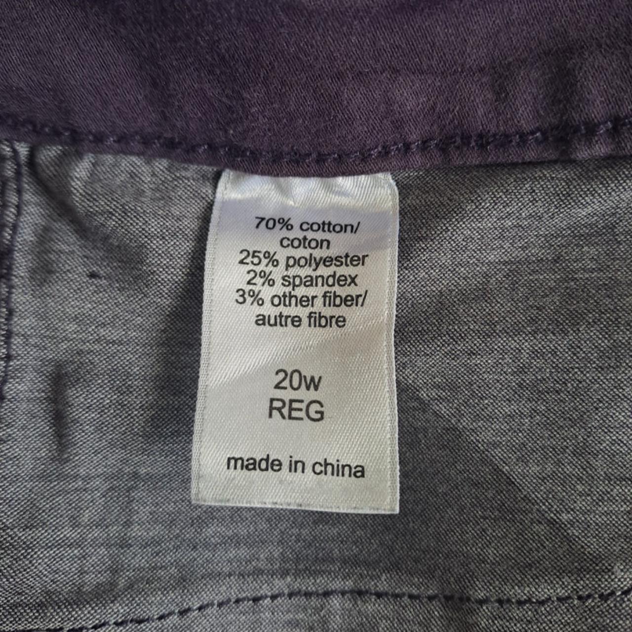 Capri | Men XXL Purple Pants Stretchy Waistline