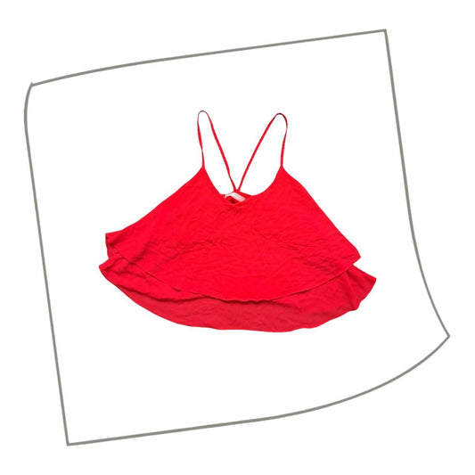 Crop Top | Women Small UK10 Cute Sexy Red Top