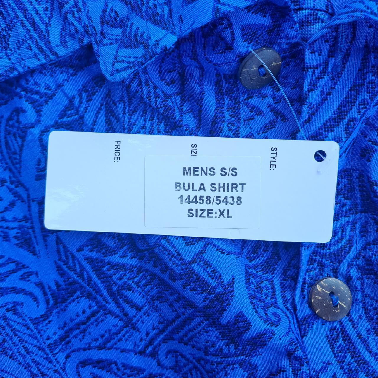 Polo Shirt | Men XL Short Sleeve Blue Island Shirt