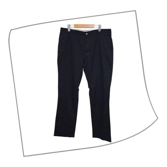 Trousers | Men Large to XL Black Straight Fit Chinos