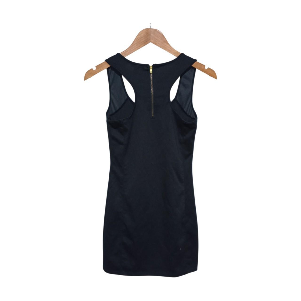 Tank Top | Women Small Black Stretchy Long Crop Top