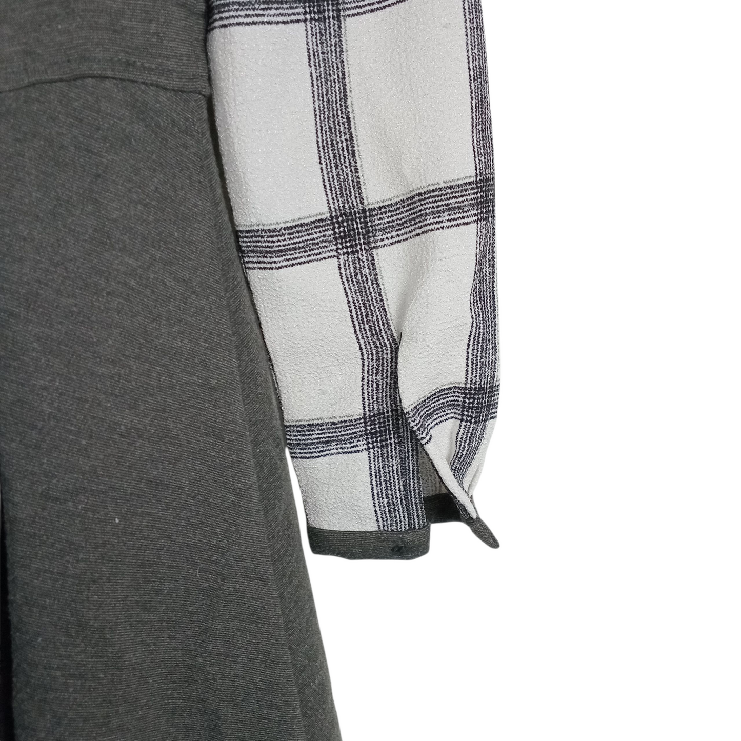 Dress | Women Plaid and Gray Mini Dress